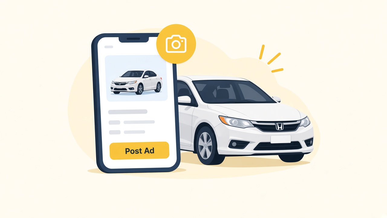 Post your own car ad on your phone